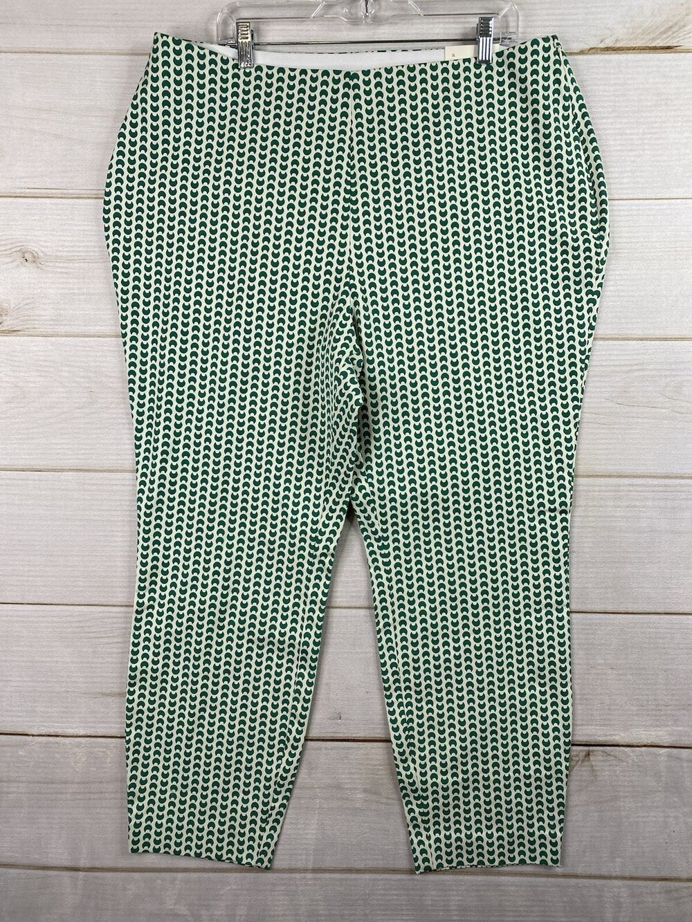 A New Day Pants Womens 17 Green Moons High Rise Skinny Ankle Fitted Stretch NWT